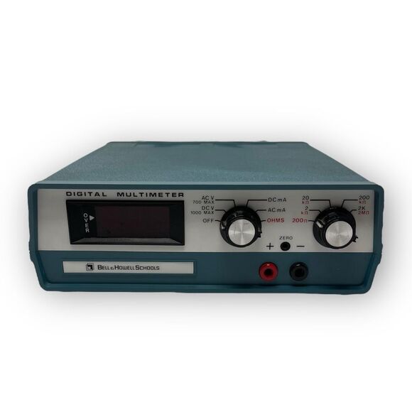 Bell Howell Schools Digital Multimeter Heathkit IMD1210-2 00637 Vintage Turns On - Picture 1 of 8